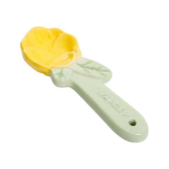 The Pioneer Woman Timeless Beauty Stoneware Measuring Spoons Kitchen Set of  4 - Picture 5 of 5